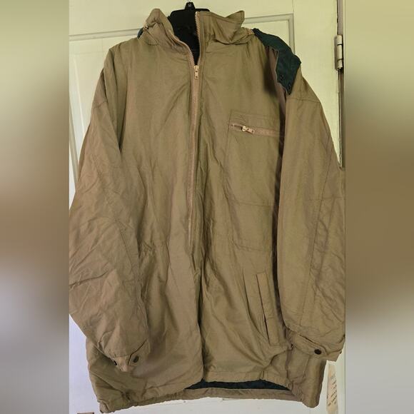 Vintage Merit Awards Men's Tan Coat With Removable Flannel Liner Size XL NWT - Picture 1 of 8
